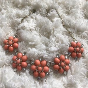Beautiful coral statement necklace.